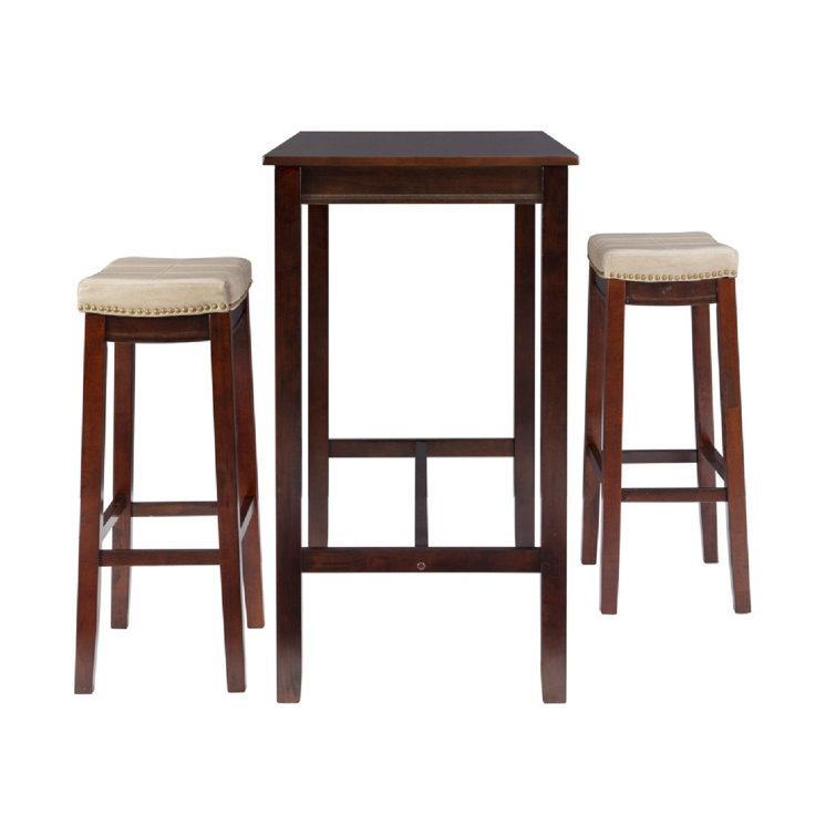 Red Barrel Studio® 3 Piece Solid Wood Dining Set Wayfair Canada